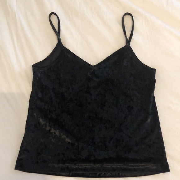 Lucky Brand black velvet buttoned tank size S - Picture 5 of 8